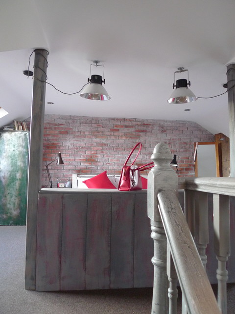 Loft conversion rustic-bedroom