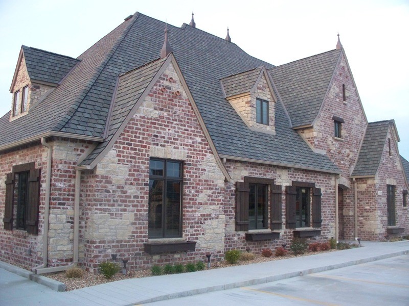Large traditional brick exterior in Other.