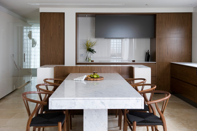 6 Ways To Rethink The Kitchen Island, Dining Room Couch Benchtop