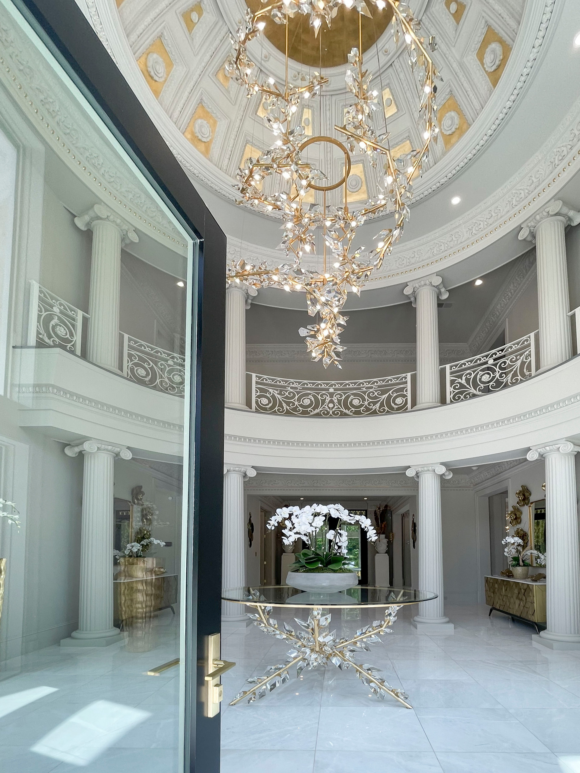 104_Curved Staircases in 18th Century French Inspired Mansion, Mclean VA 22101
