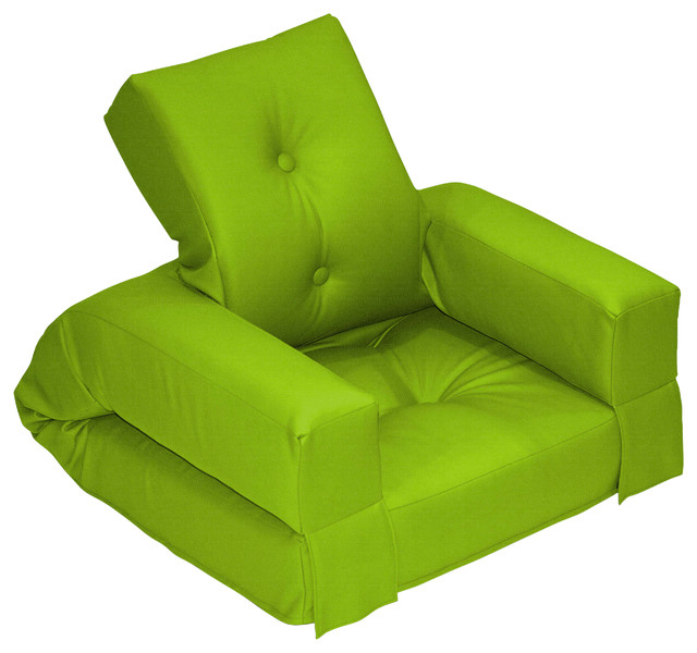 Hippo Jr. Convertible Futon Chair/Bed, Lime Mattress