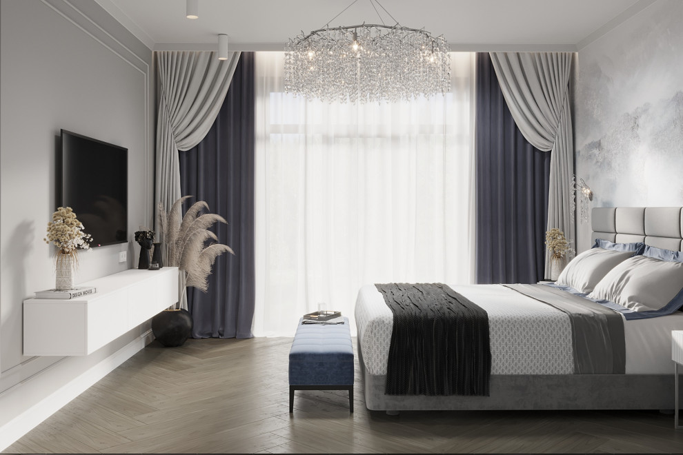 Одноэтажный дом в неоклассике