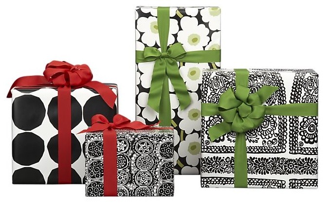 Marimekko Black and White Gift Wrap