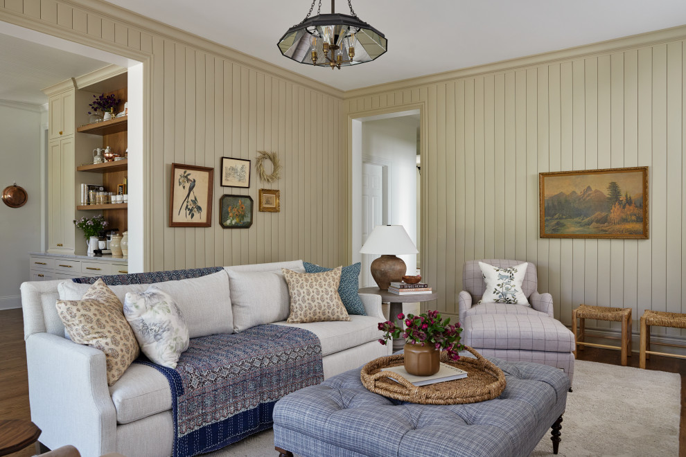 Pillement House - Farmhouse - Living Room - Chicago - by Laura Design ...