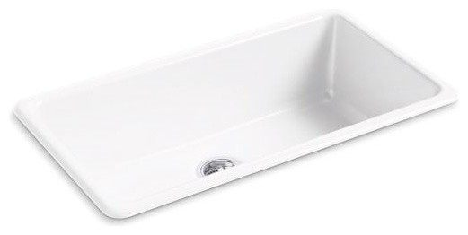 Kohler Iron/Tones 33" X 18-3/4" X 9-5/8" Top-/Under-Mount Kitchen Sink, White