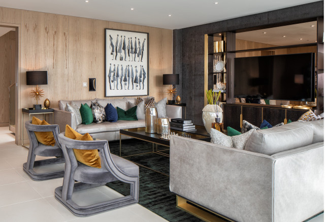 Show Apartment - Central London contemporary-living-room