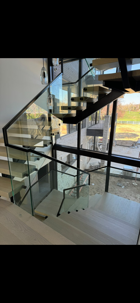 Trombley,s  glass deck build.