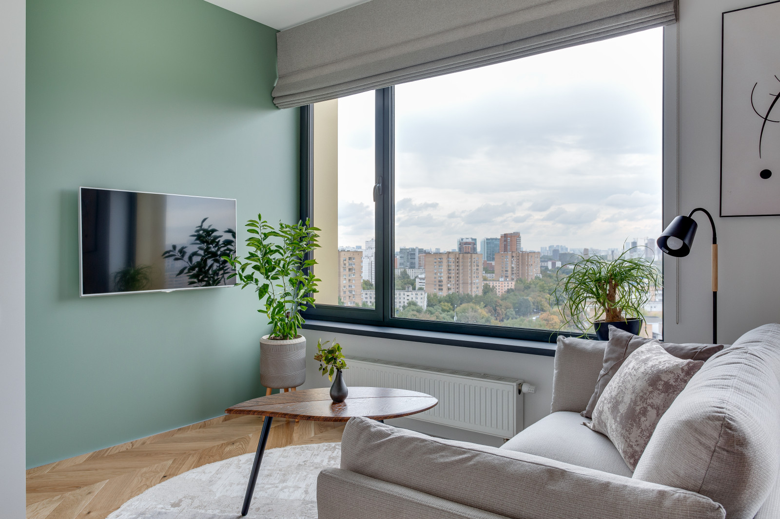 Уютная гостиная в современном стиле