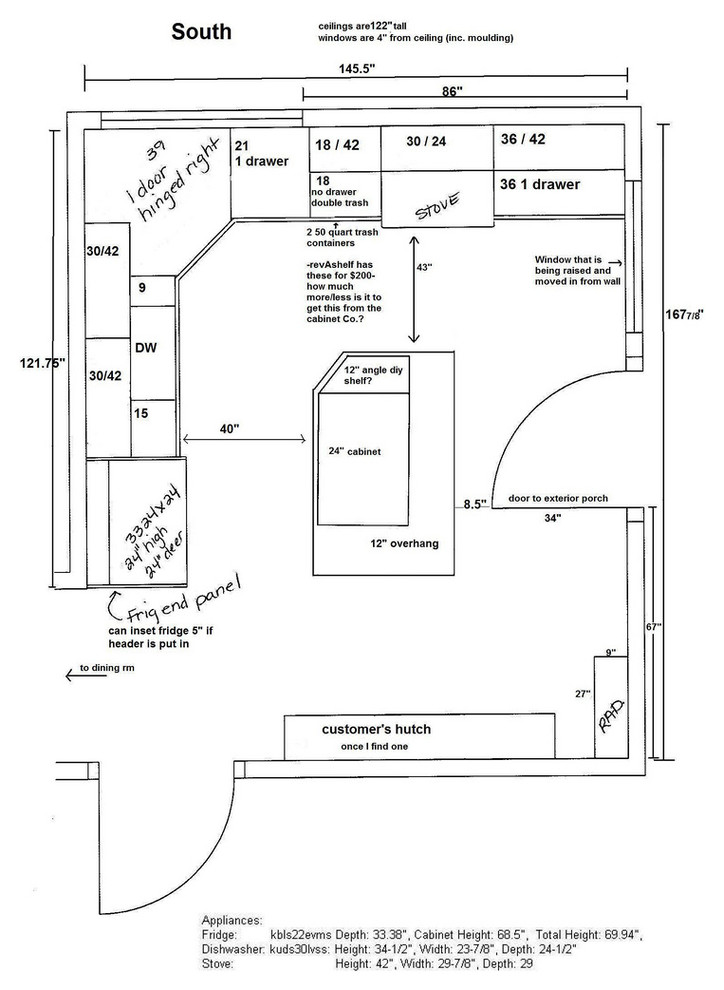 Small L shaped Kitchen layout offering to the design gods. Help p