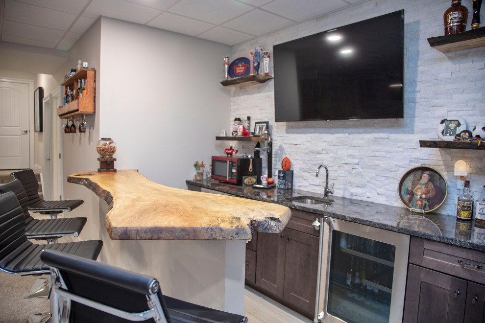Basement - rustic basement idea