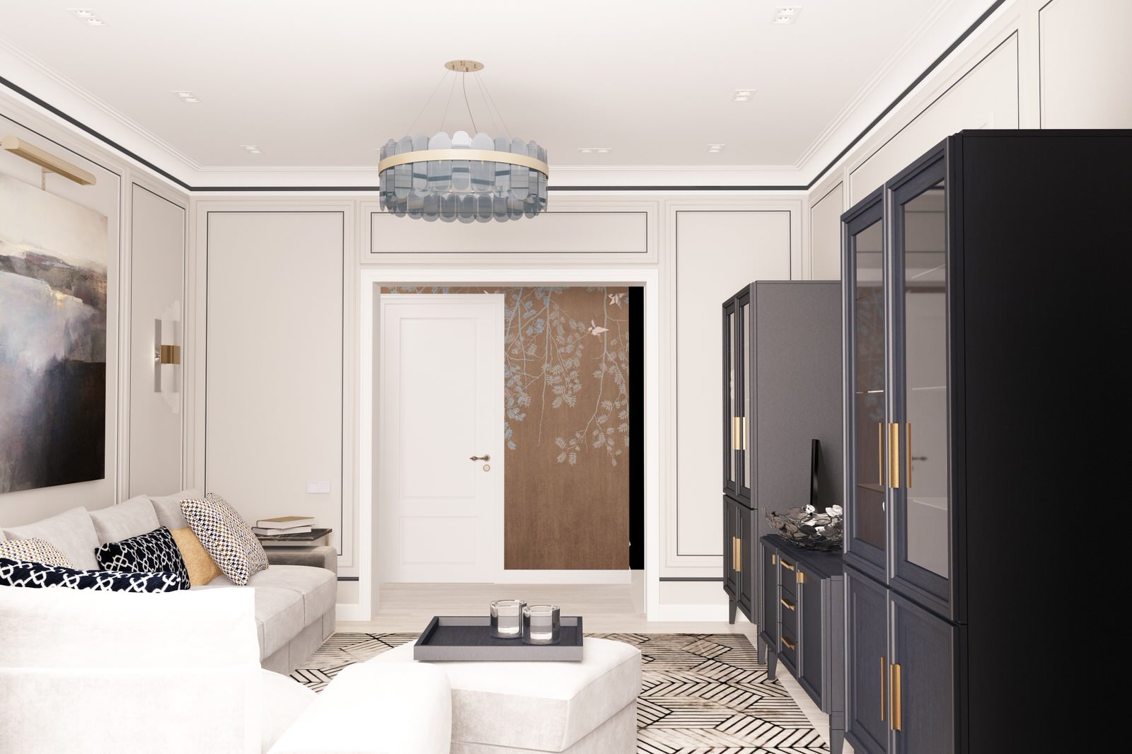 Гостиная в частном доме