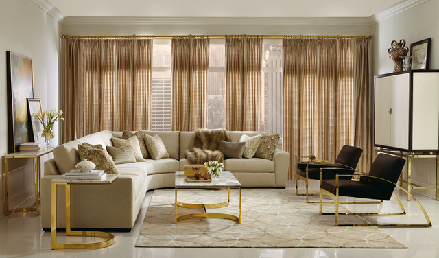 Transitional Living Rooms nyklassisk-vardagsrum