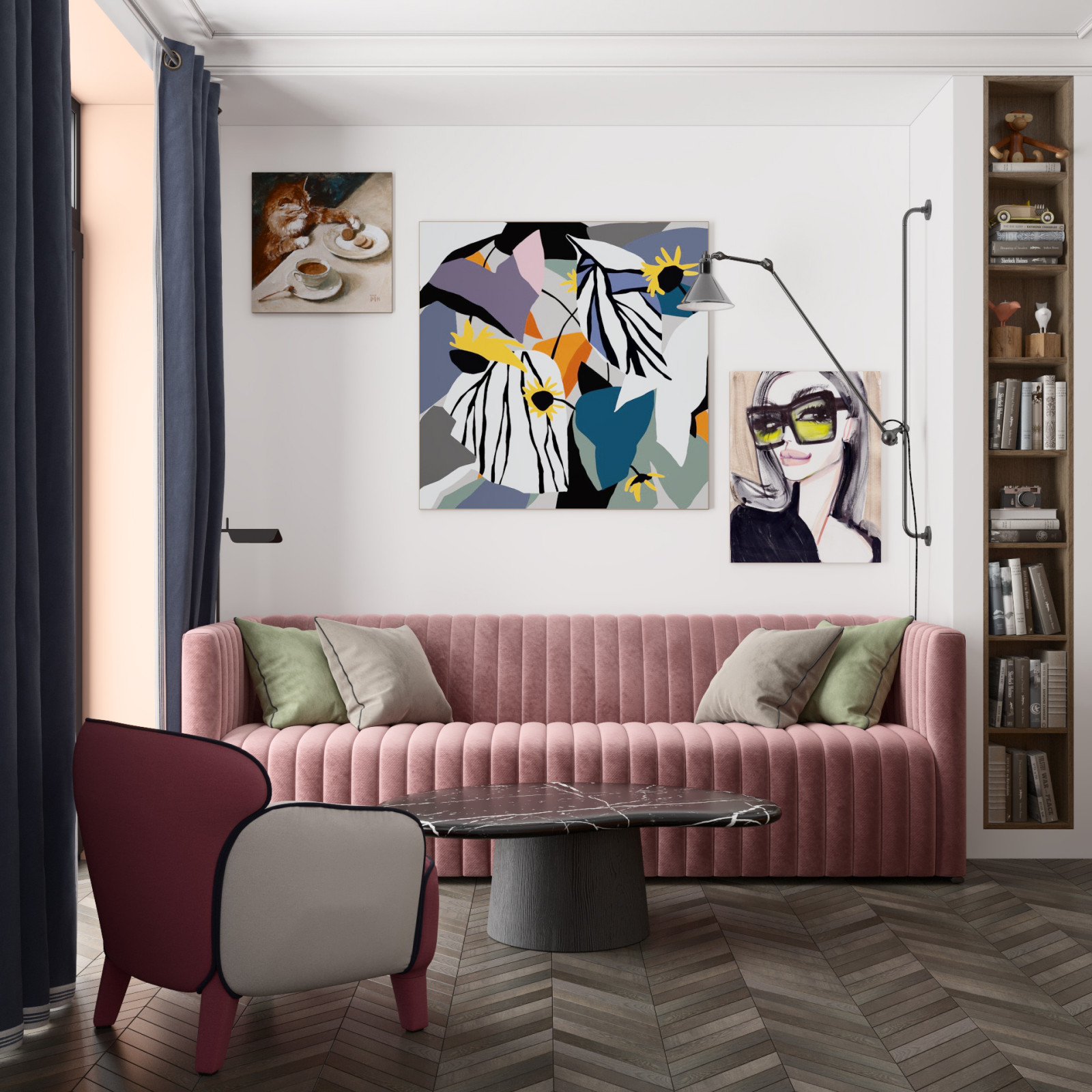 ДИЗАЙН-ПРОЕКТ МАЛЕНЬКОЙ КВАРТИРЫ В СТИЛЕ КИТЧ