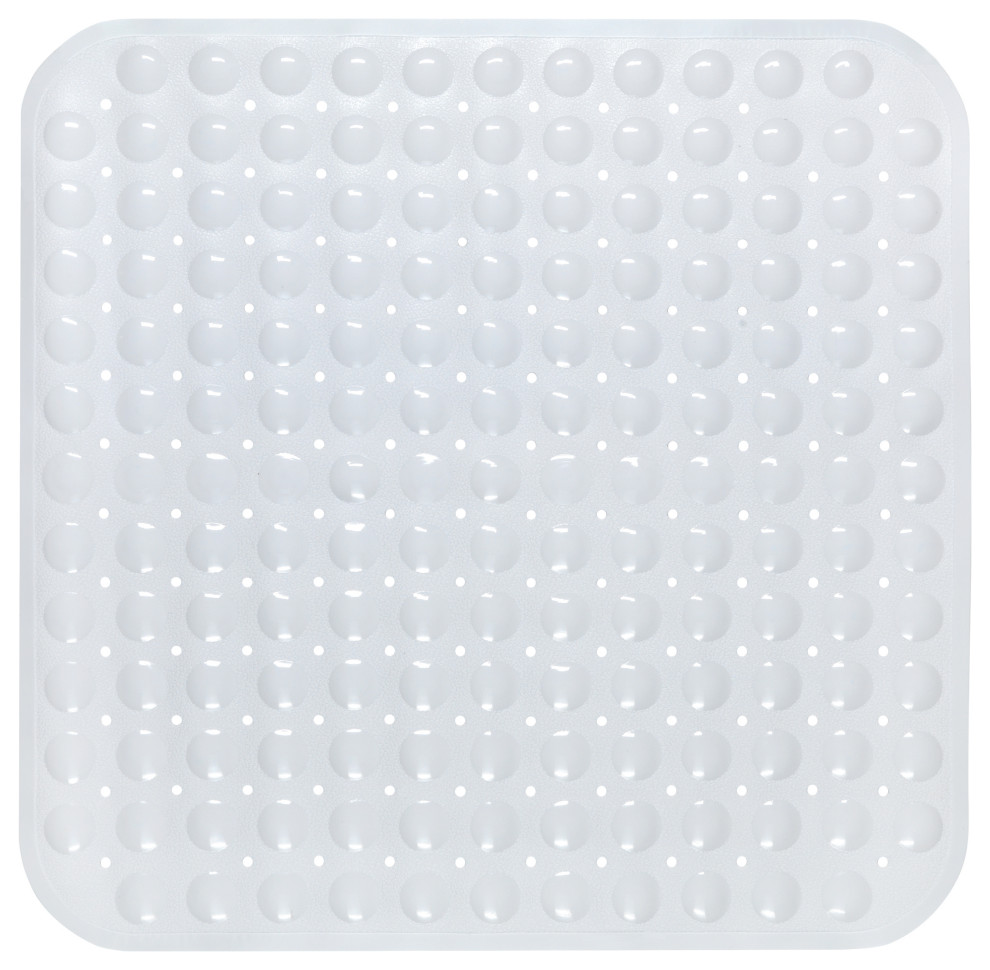 PVC Bath/Shower Mat in a Bubble Design White Fun & Therapeutic 