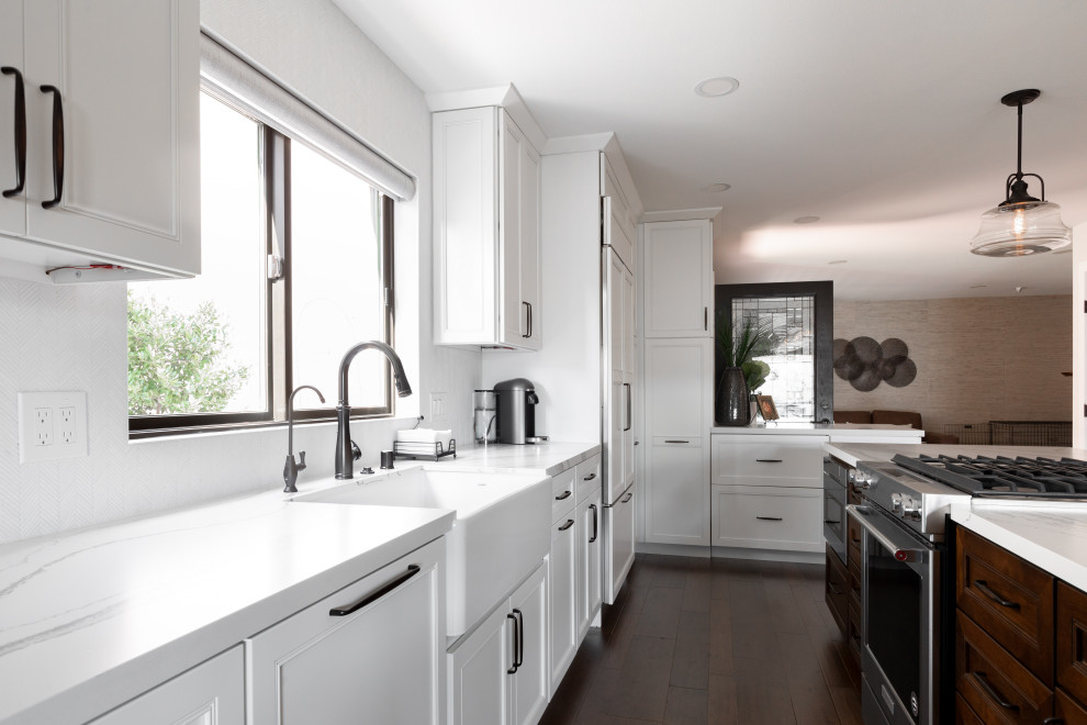 Inspiration for a transitional kitchen remodel in Orange County