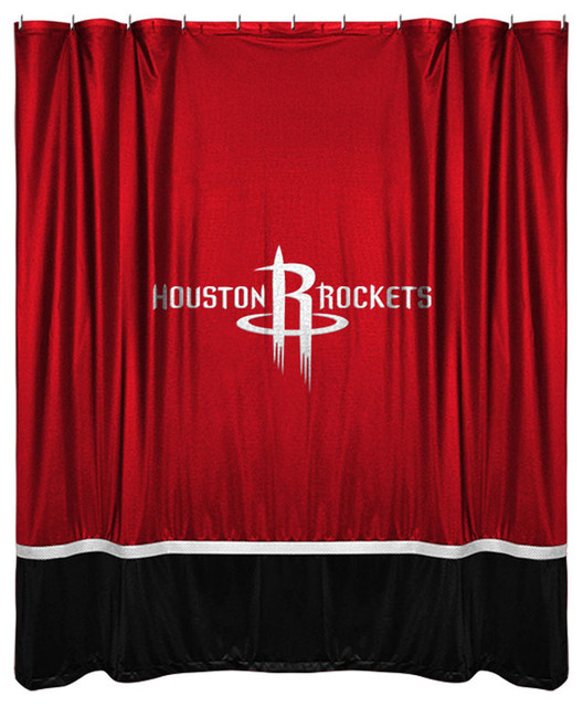 Nba Houston Rockets Shower Curtain Basketball Bath Accent Nba Houston Rockets Shower Curtain Basketball Bath Accent Curtains