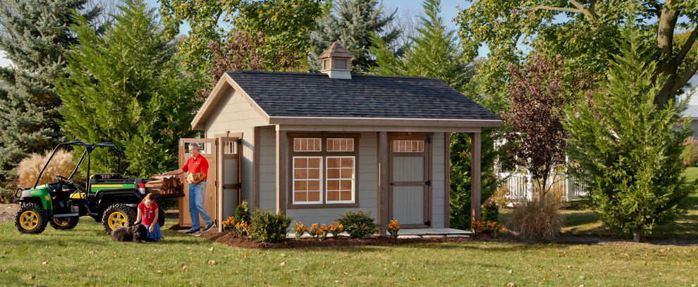 This is an example of a traditional shed and granny flat in Cleveland.