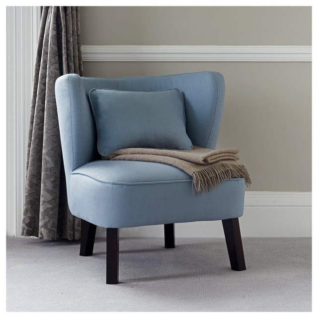 Phoebe Occasional Chair Powder Blue Contemporary Armchairs