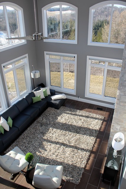 Custom Homes contemporary-vardagsrum