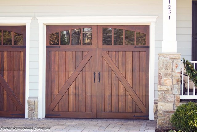 Wood Garage Doors Mahogany Carriage Doors Traditional Garage