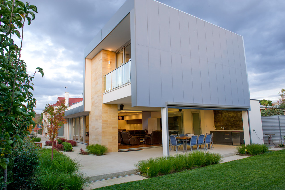 This is an example of a contemporary two-storey exterior in Adelaide.