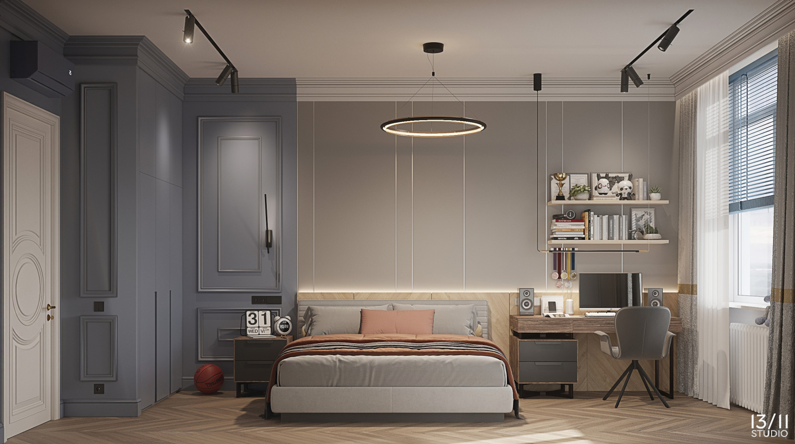 Трехкомнатная квартира в современной классике