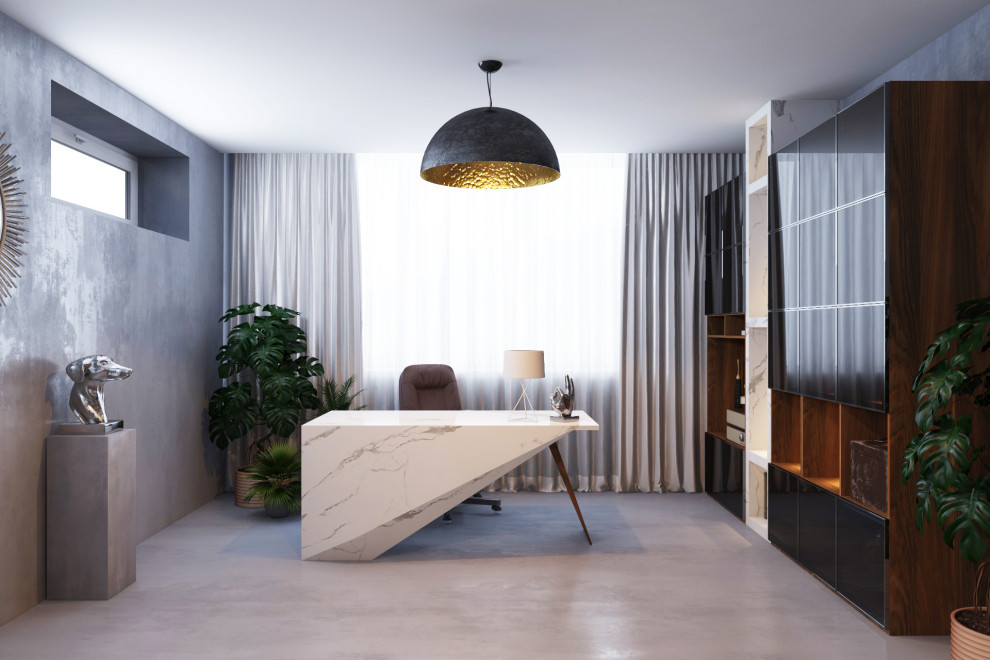 Проект рабочего кабинета в частном доме