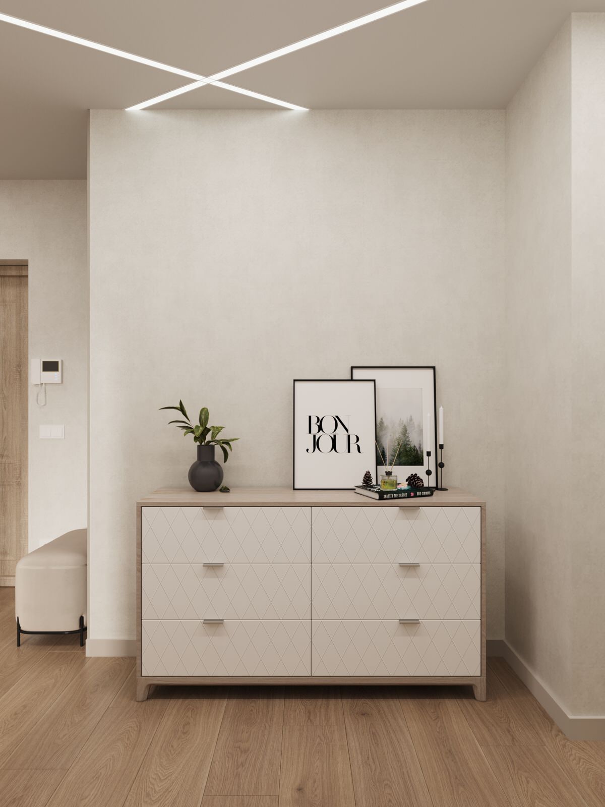 Проект квартиры 77 кв.м., ЖК Калининский