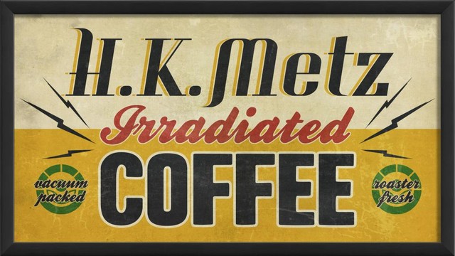 HK Metz Irradiated Coffee Framed Artwork