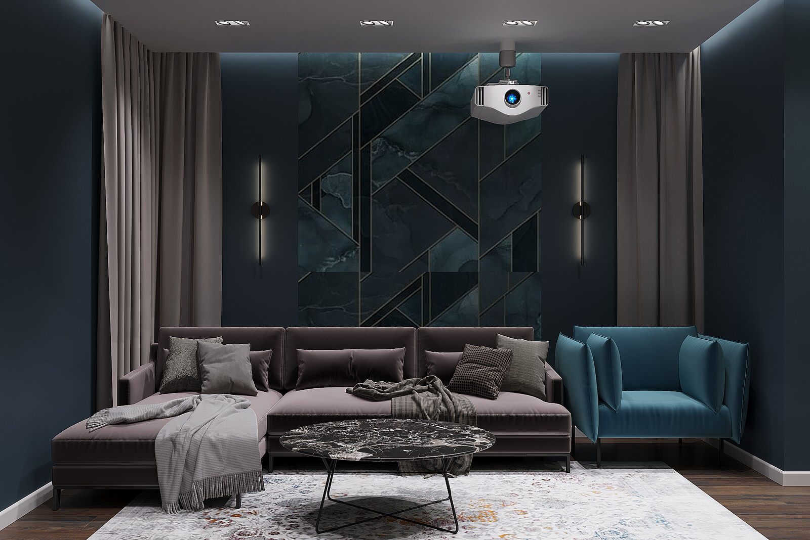 Двухуровневая квартира для молодой семьи