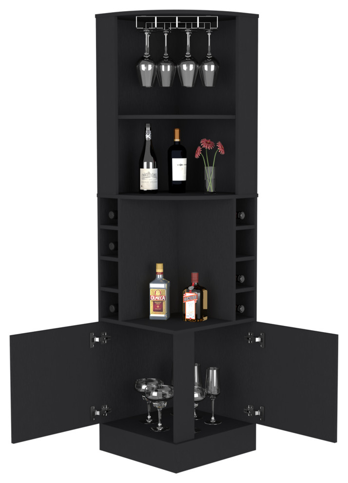 Papprika Bar 8 Wine Cubbies, Double Door Modern Wine And Bar by We Have