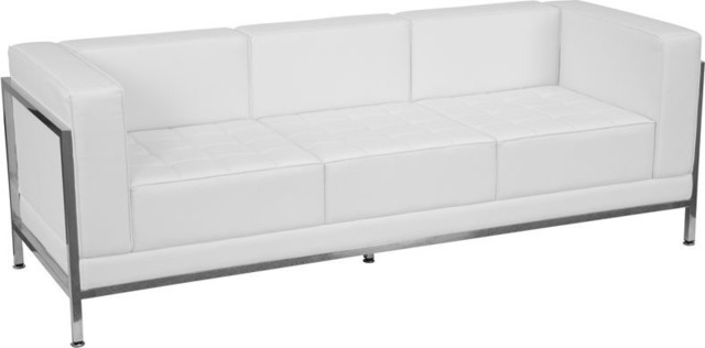 Flash Furniture Hercules Imagination Melrose White Sofa - ZB-IMAG-SOFA-WH-GG