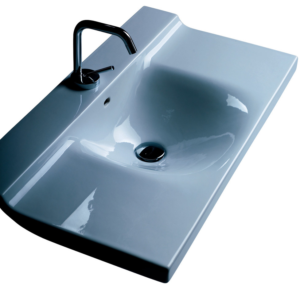 Buddy 3403 Wall Mounted Bathroom Sink 31.5" x 16.5" Contemporary
