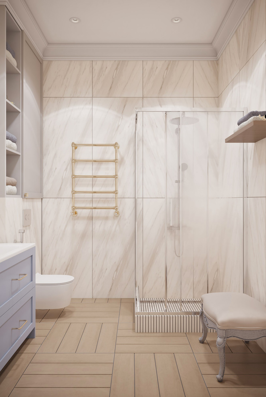 Дизайн проект квартиры с классической атмосферой