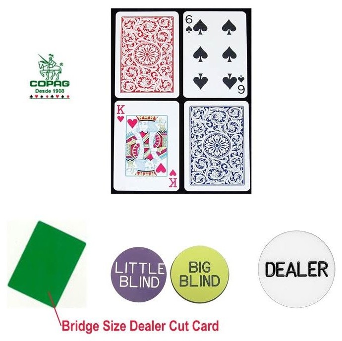 Copag Bridge Size Regular Index Playing Cards & Dealer Kit