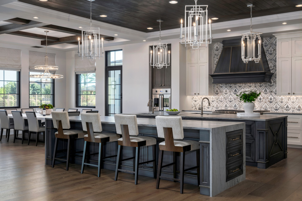 Example of a transitional kitchen design in Phoenix