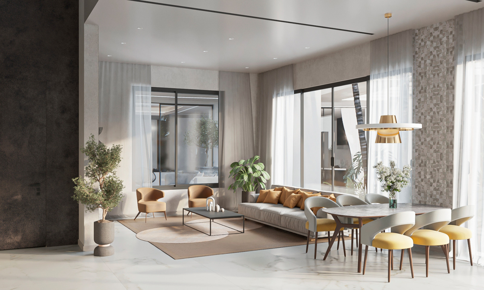 Дизайн опенспейса в Израиле 1 вариант