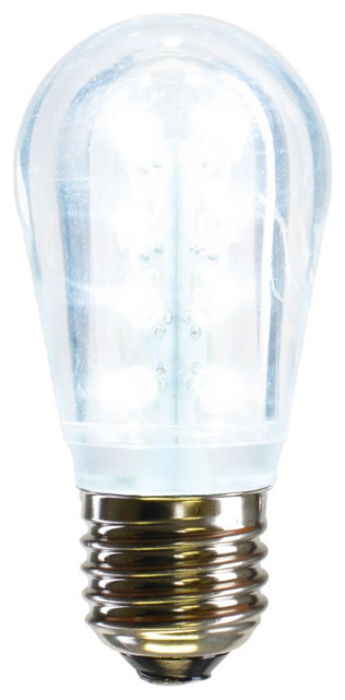 S14 LEDCool Wht Transp Bulb E26 Base 5-Pack