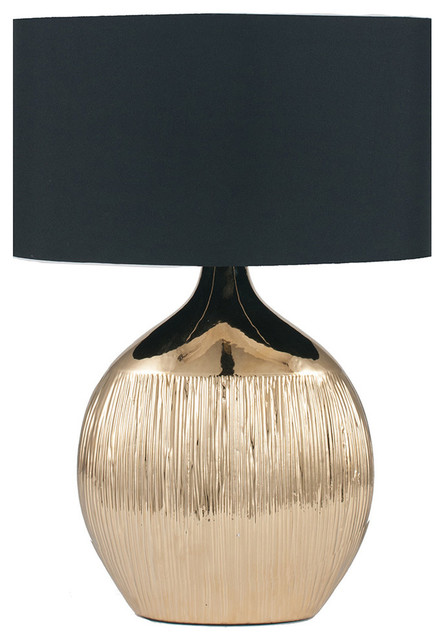 Gemini Table Lamp, Gold Finish