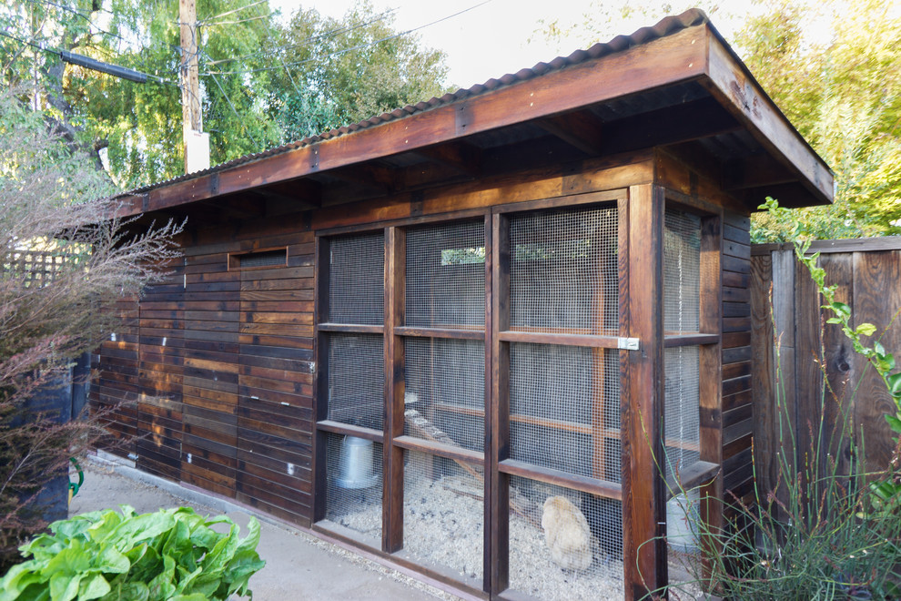 This is an example of a midcentury garden in San Francisco.