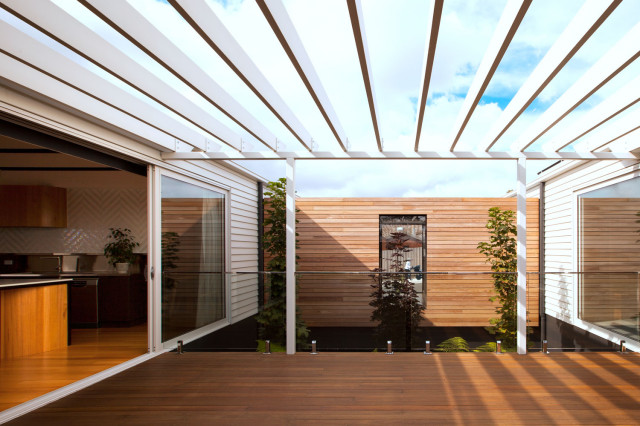 Double House trendy-terrasse