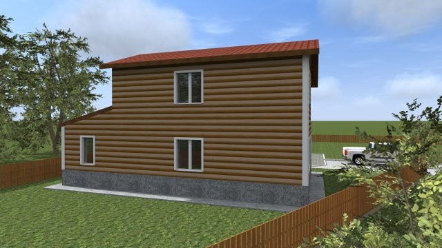 Пенобетонный индивидуальный жилой дом [008.14]