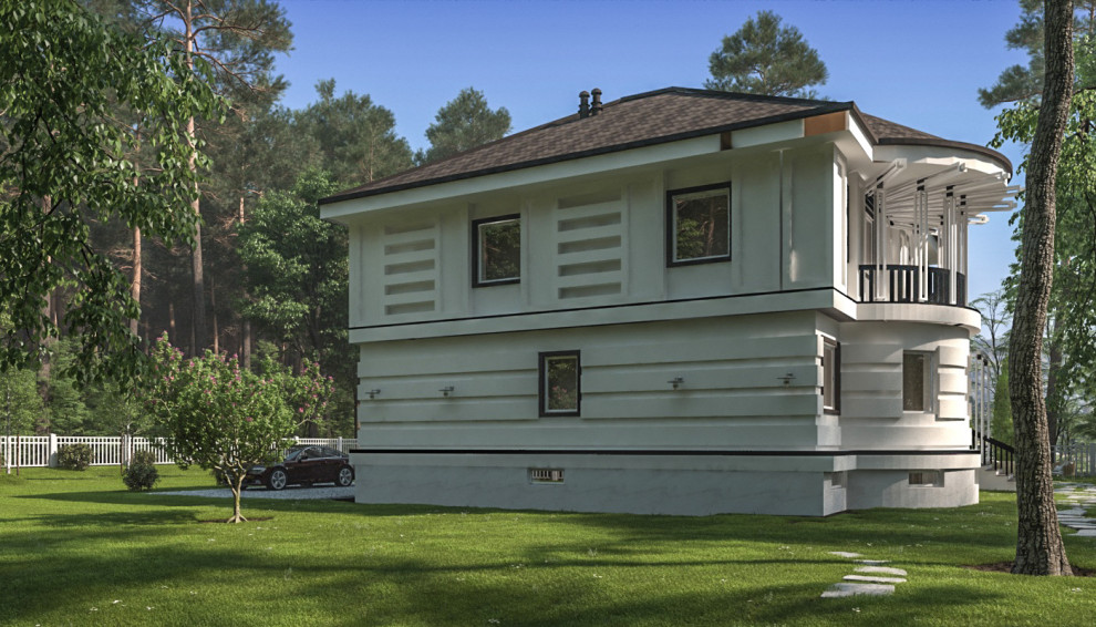 Проект дома в стиле АРТ-Дэко в Махачкале