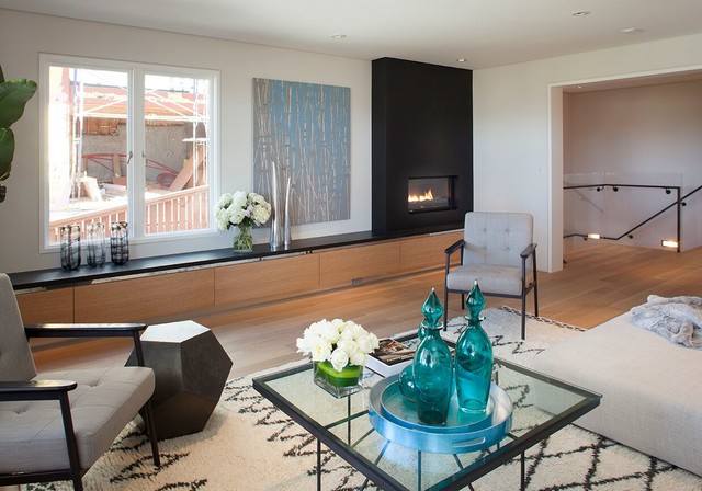 Family Room modern-wohnzimmer