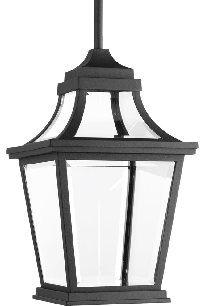 1-Light Hanging Lantern With Ac LED Module, Black