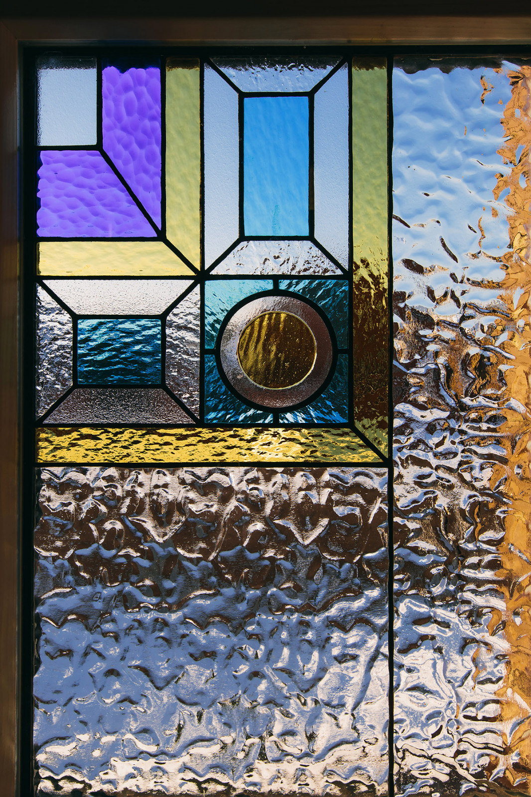 Витраж в лестничный марш