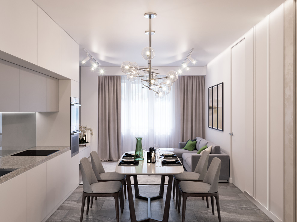 Сдержанный интерьер жилой квартиры