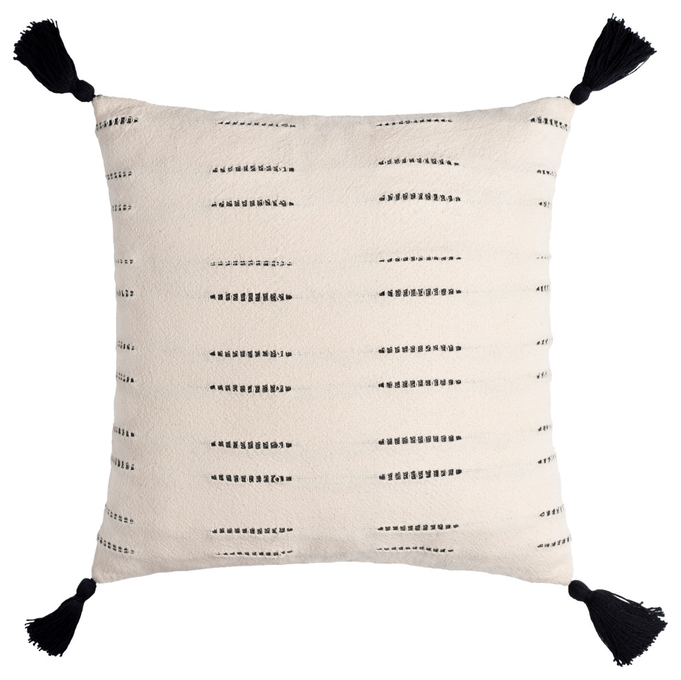 Loloi P0568 Pillow Cover Only/No Fill Dark Gray 18 x 18 
