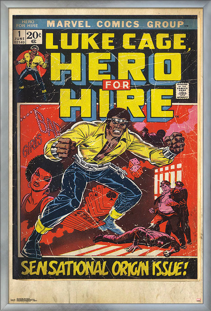 Luke Cage Hero for Hire #1 Poster - Midcentury - Prints And Posters - by  Trends International | Houzz