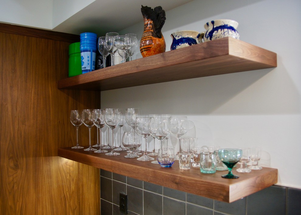 Rec Room Kitchen Shelves